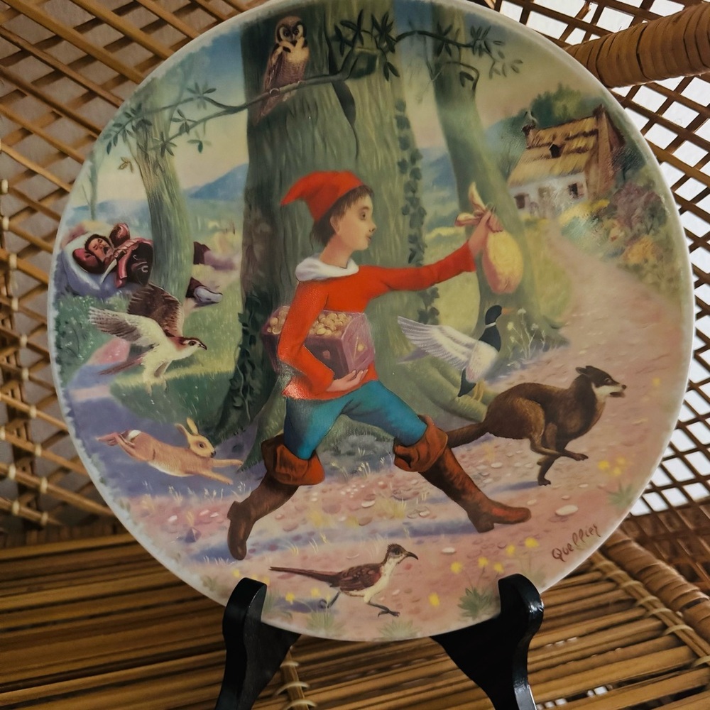 Vintage Limoges Fairy Tale Decorative Plate